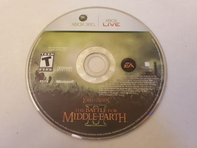 Microsoft Xbox 360 Lord of the Rings Battle for Middle Earth II video game