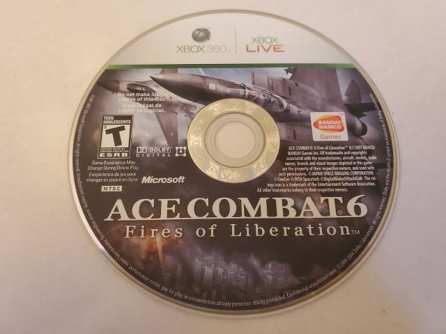 Microsoft Xbox 360 Ace Combat 6 Fires of Liberation video game