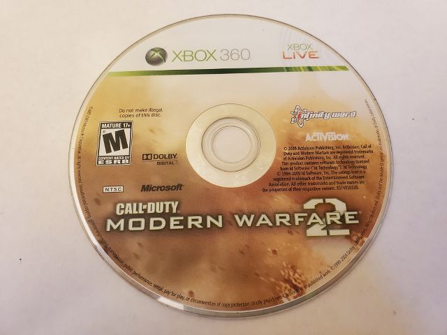 Microsoft Xbox 360 Call of Duty Modern Warfare 2 video game