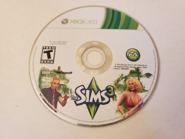 Microsoft Xbox 360 The Sims 3 video game