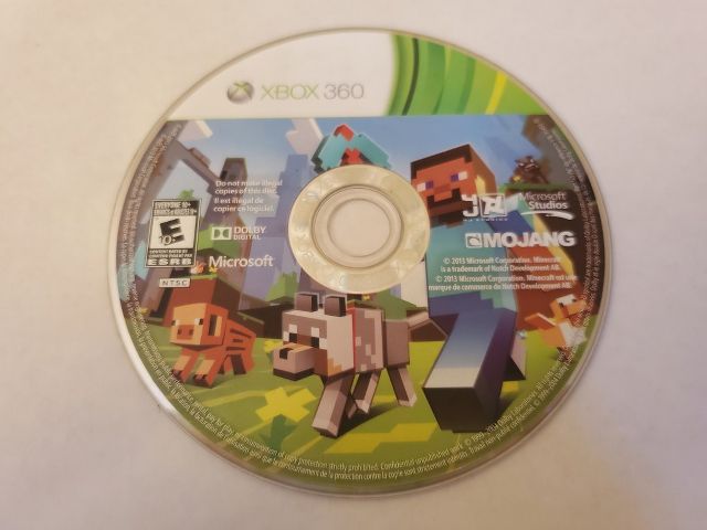 Microsoft Xbox 360 Minecraft video game
