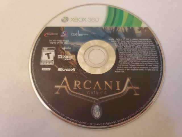 Microsoft Xbox 360 Arcania Gothic 4 video game