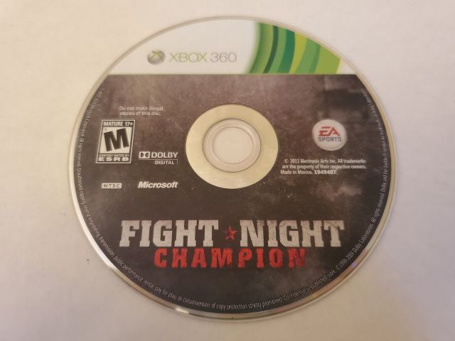 Microsoft Xbox 360 Fight Night Champion video game