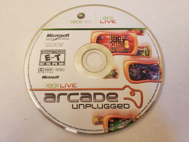 Microsoft Xbox 360 Arcade Unplugged video game