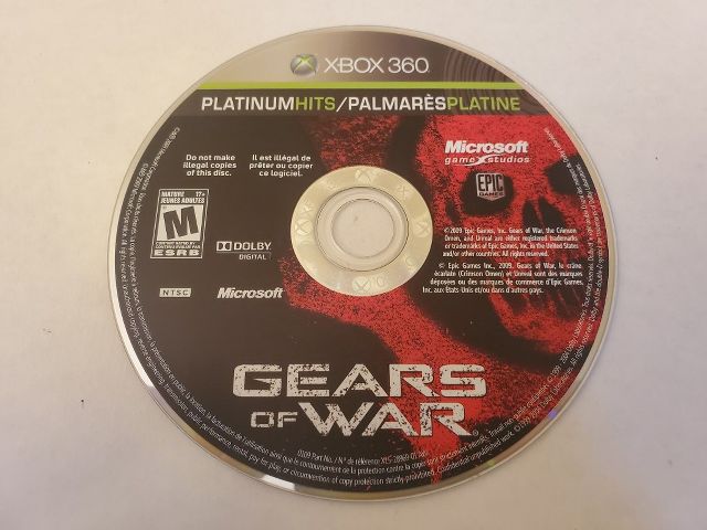 Microsoft Xbox 360 Gears of War Platinum Hits video game