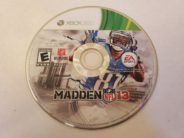 Microsoft Xbox 360 Madden 13 video game