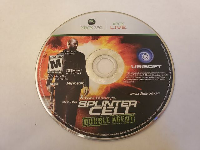 Microsoft Xbox 360 Tom Clancy's Splinter Cell Double Agent video game