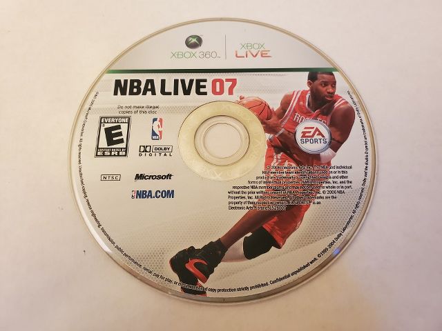 Microsoft Xbox 360 NBA Live 07 video game