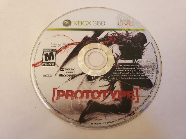 Microsoft Xbox 360 Prototype video game