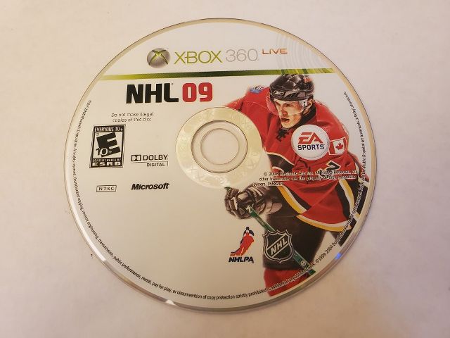 Microsoft Xbox 360 NHL 09 video game