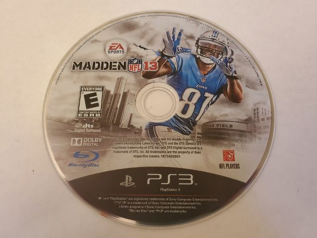 Sony Playstation 3 Madden 13 video game