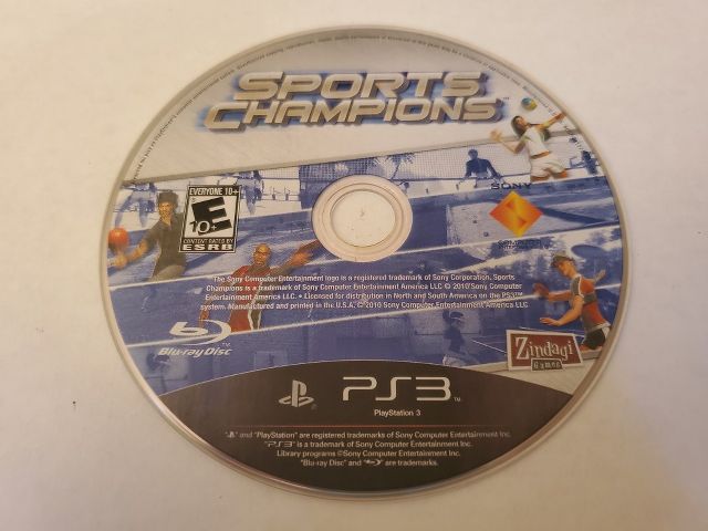 Sony Playstation 3 Sports Champions video game