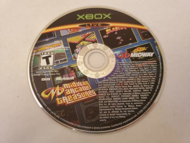 Microsoft Xbox Midway Arcade Treasures video game
