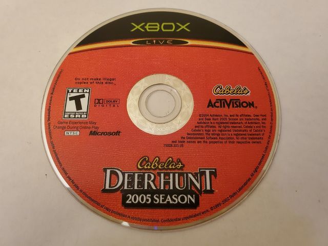 Microsoft Xbox Deer Hunt 2005 Season video game