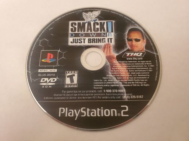 Sony Playstation 2 Smack Down Just Bring It video game
