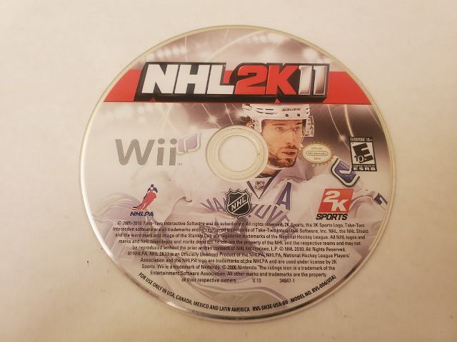 Nintendo Wii NHL 2K11 video game