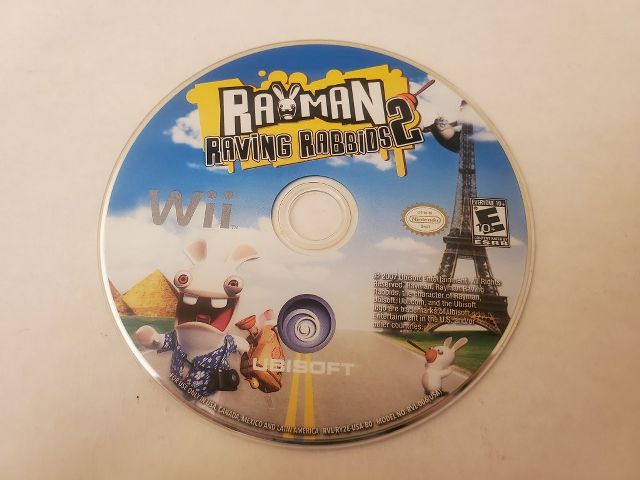 Nintendo Wii Rayman Raving Rabbids 2 video game