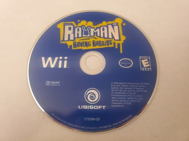 Nintendo Wii Rayman Raving Rabbids video game