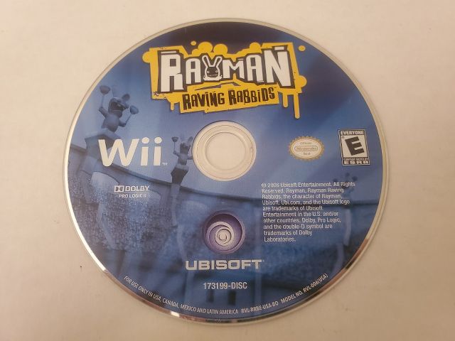 Nintendo Wii Rayman Raving Rabbids video game