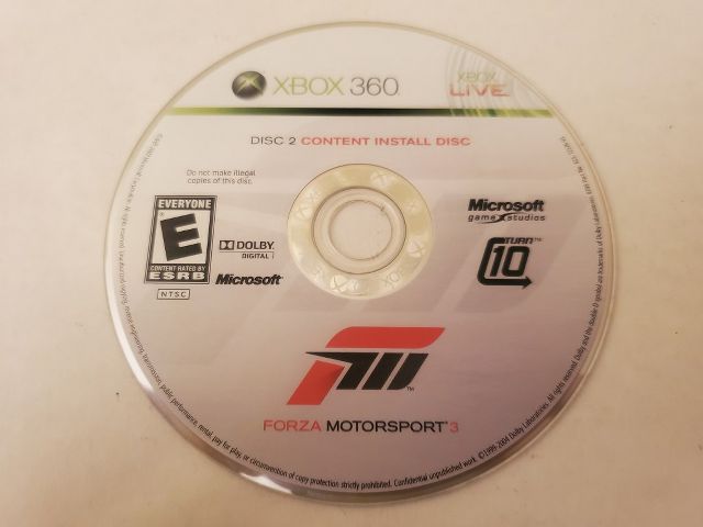 Microsoft Xbox 360 Forza Motorsport 3 Disc 2 video game