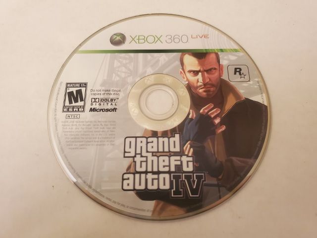 Microsoft Xbox 360 Grand Theft Auto IV video game