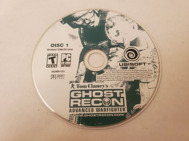 PC Ghost Recon Advanced Warfighter Disc 1 video game