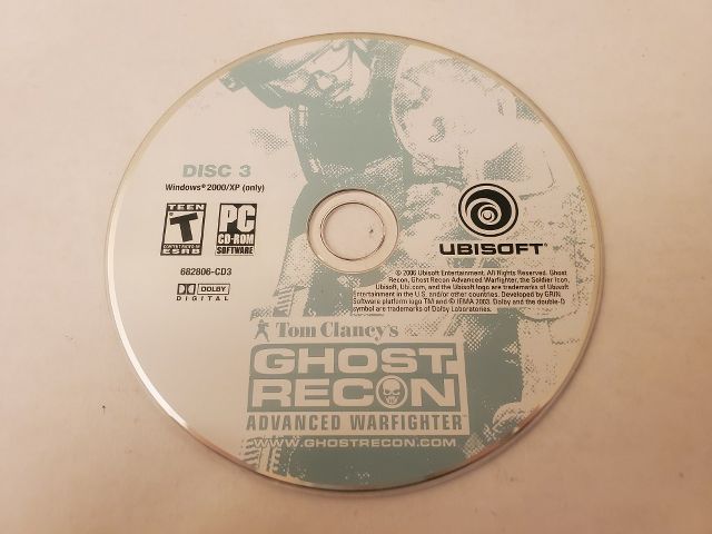 PC Ghost Recon Advanced Warfighter Disc 3 video game