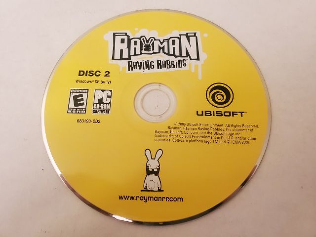 PC Rayman Raving Rabbids Disc 2 video game