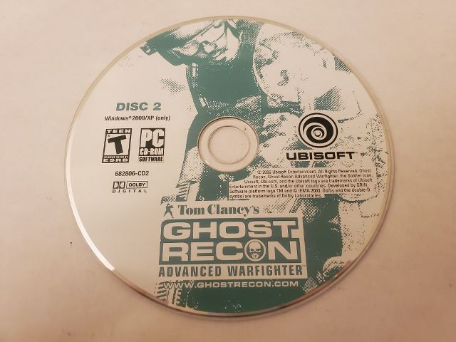 PC Ghost Recon Advanced Warfighter Disc 2 video game