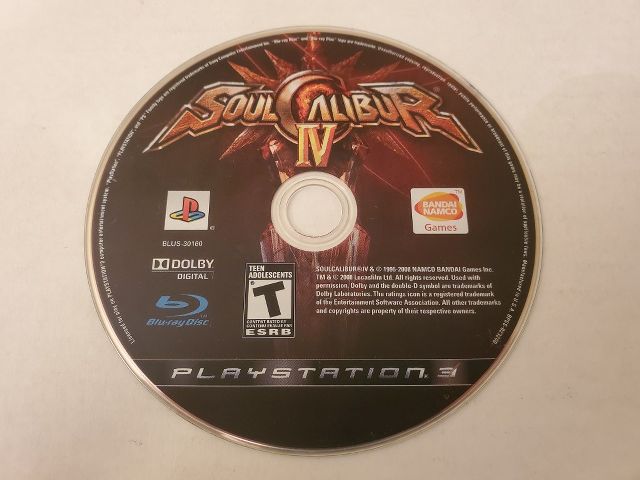 Sony PlayStation 3 Soul Calibur IV video game