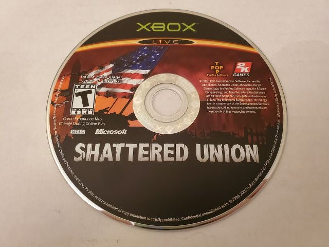Microsoft Xbox Shattered Union video game