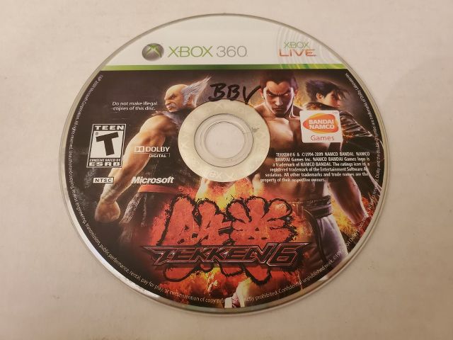 Microsoft Xbox 360 Tekken 6 video game