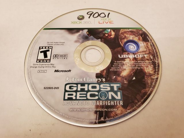 Microsoft Xbox 360 Ghost Recon Advanced Warfighter video game