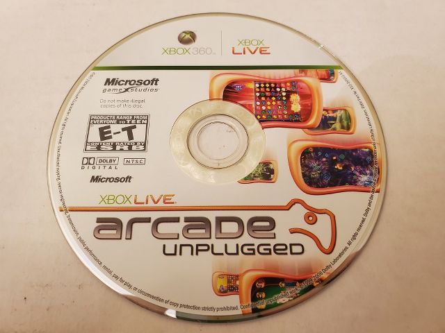 Microsoft Xbox 360 Arcade Unplugged video game