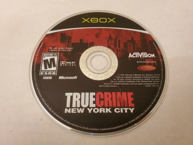 Microsoft Xbox True Crime New York City video game