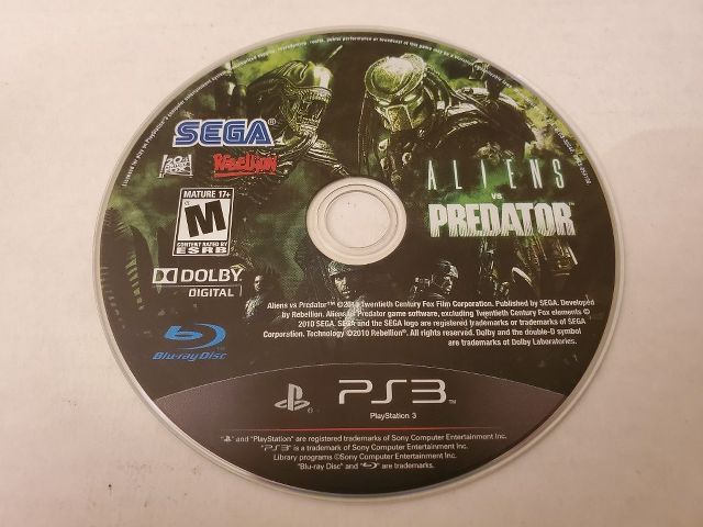 Sony PlayStation 3 Aliens vs Predator video game