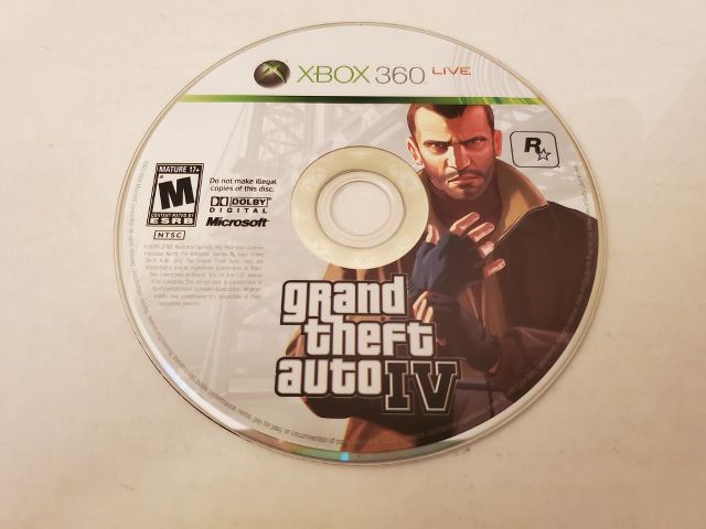 Microsoft Xbox 360 Grand Theft Auto IV video game
