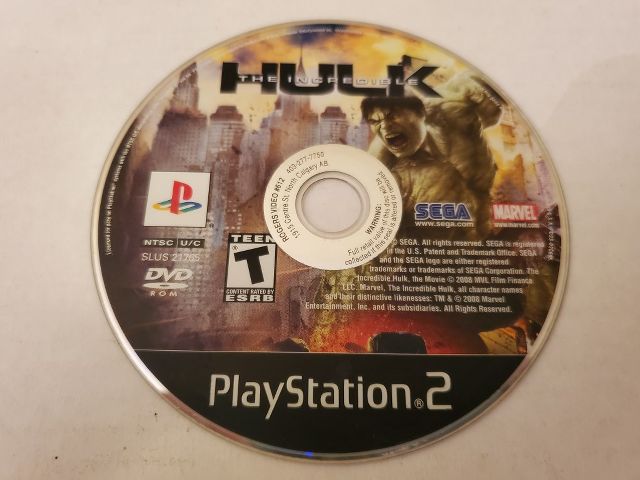 Sony PlayStation 2 The Incredible Hulk video game