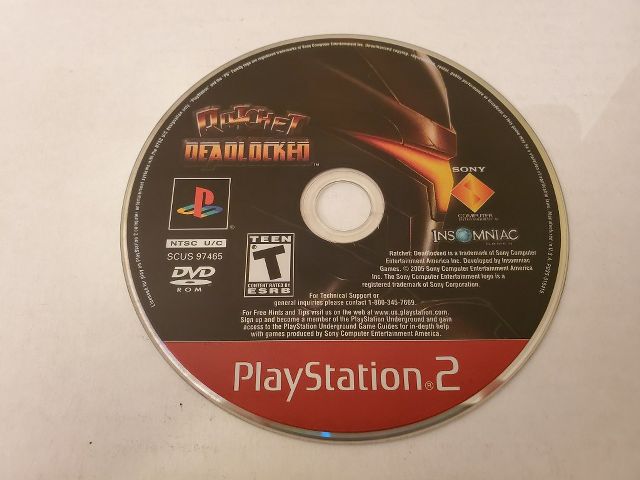 Sony PlayStation 2 Ratchet Deadlocked video game