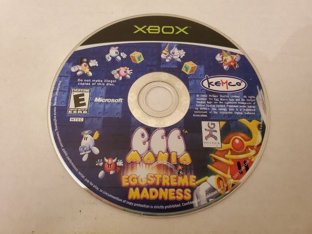 Microsoft Xbox Egg Mania Eggstreme Madness video game