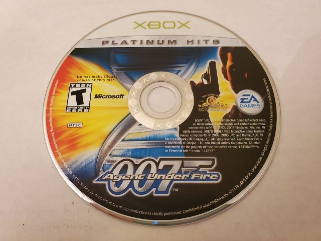 Microsoft Xbox 007 Agent Under Fire Platinum Hits video game