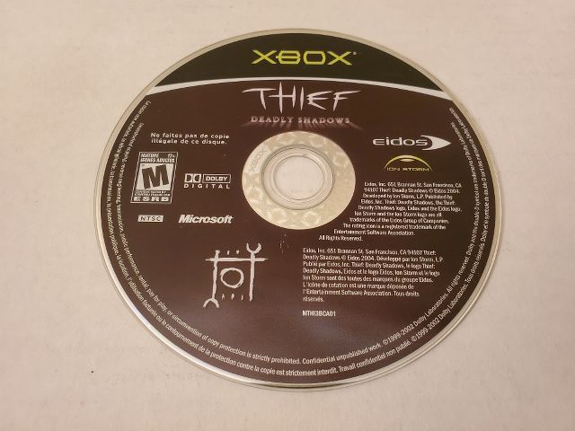 Microsoft Xbox Thief Deadly Shadows video game