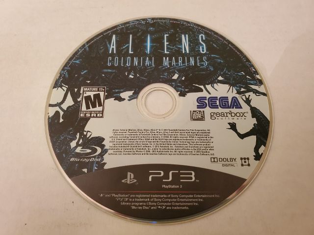 Sony PlayStation 3 Aliens Colonial Marines video game