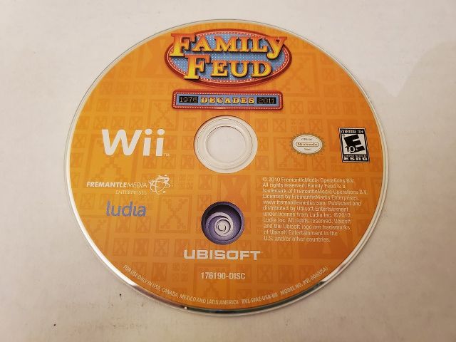 Nintendo Wii Family Feud video game