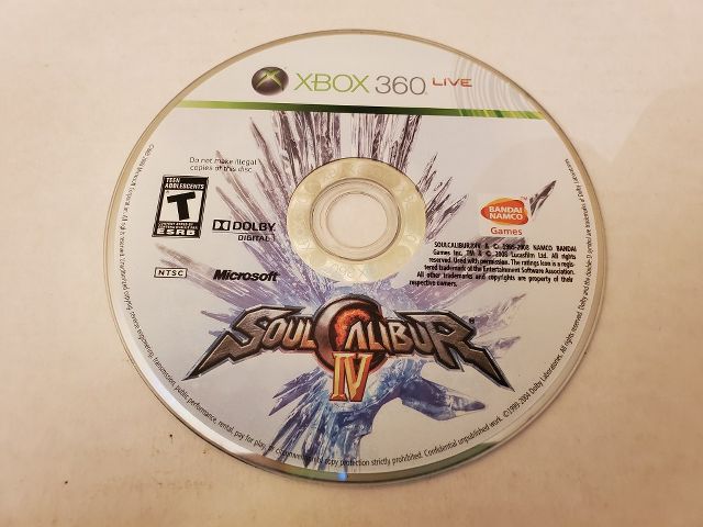 Microsoft Xbox 360 Soul Calibur IV video game