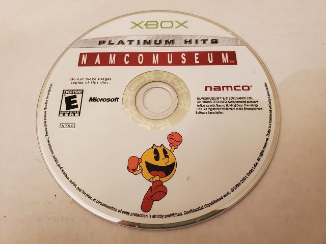 Microsoft Xbox Namcomuseum Platinum Hits video game