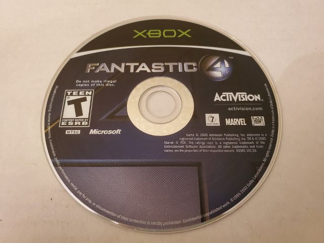 Microsoft Xbox Fantastic 4 video game