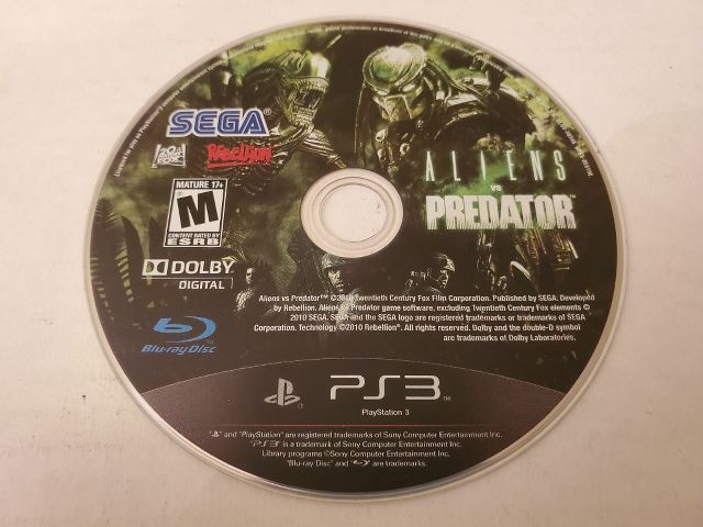 Sony PlayStation 3 Aliens vs Predator video game
