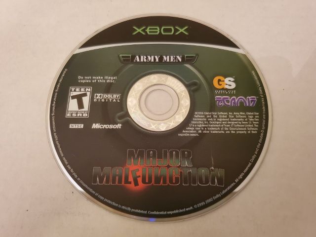 Microsoft Xbox Major Malfunction video game