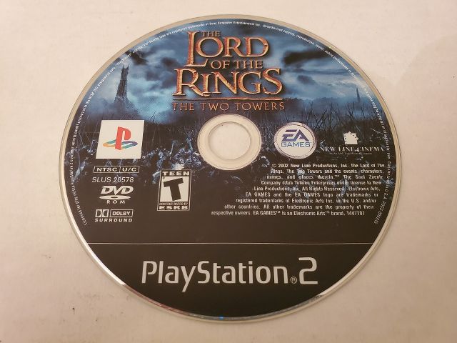Sony PlayStation 2 The Lord of the Rings The Two Towers video game